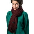 thumbnail image 1 of Wide Knit Ribbed Scarf, 1 of 6