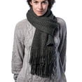 thumbnail image 1 of Wide Knit Ribbed Scarf, 1 of 6