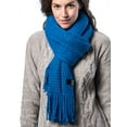 thumbnail image 1 of Wide Knit Ribbed Scarf, 1 of 6