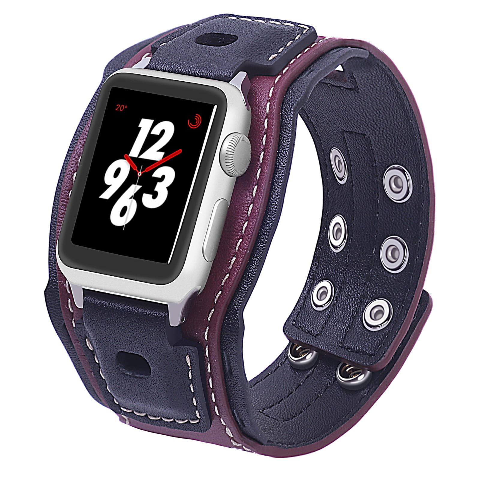 Apple watch 4 leather cuff deals