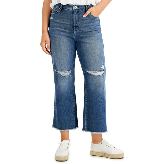 Wide-Leg Cropped Jeans Santa Ana 14
