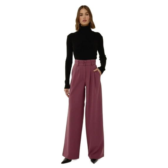 Wide Leg Double Waisted Pants