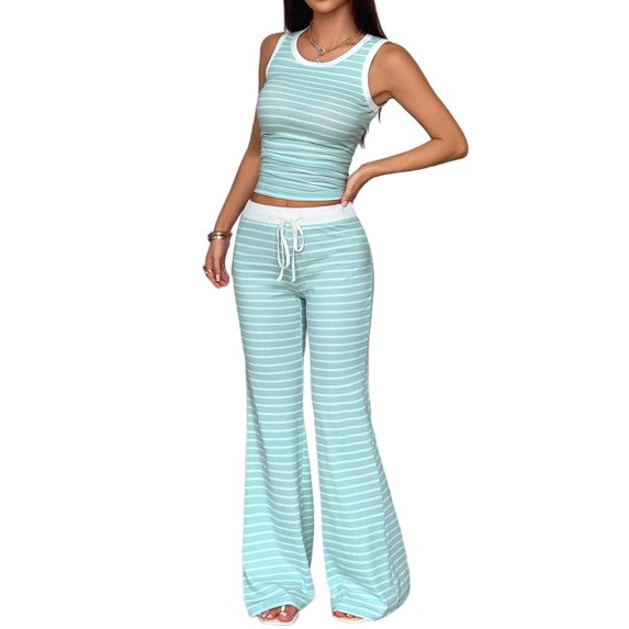 Wide Leg Dress Pants Women'S High Waisted Dressy Trousers Black M