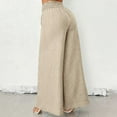 thumbnail image 1 of Wide Leg Dress Pants Women's High Waisted Dressy Trousers Casual Pants Women Petite High Waist Pants for Women Work Casual Women Beach Clothes Pant Suits for Women Casual with Sweater Stretch Pants, 1 of 3