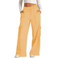 thumbnail image 1 of Wide Leg Elastic Waist Trousers Wide Leg Pants For Casual Outdoor Or Home Use, 1 of 12