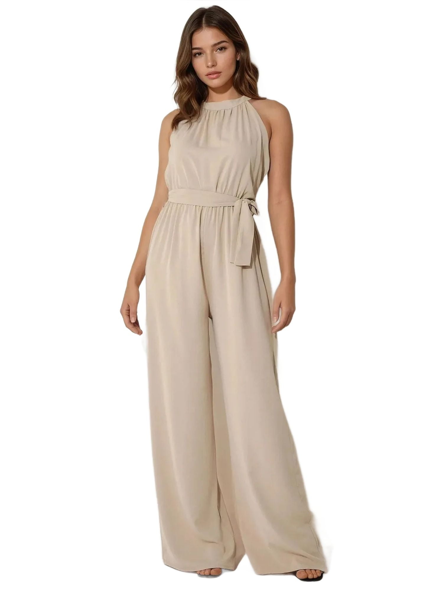 Women's Halter Halter Hollow Wide Leg Jumpsuit main image 1