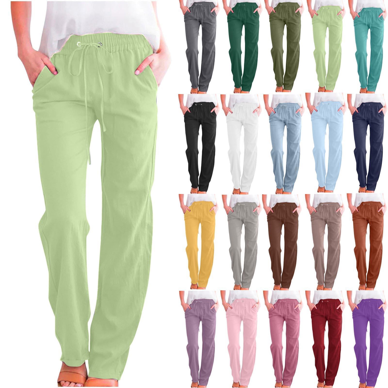 あい Wide-Leg-Jeans-for-Women-Solid