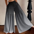 thumbnail image 1 of Wide Leg Palazzo Pants for Women Casual Drawstring Flowy Beach Trousers with Pockets Vacation, 1 of 6