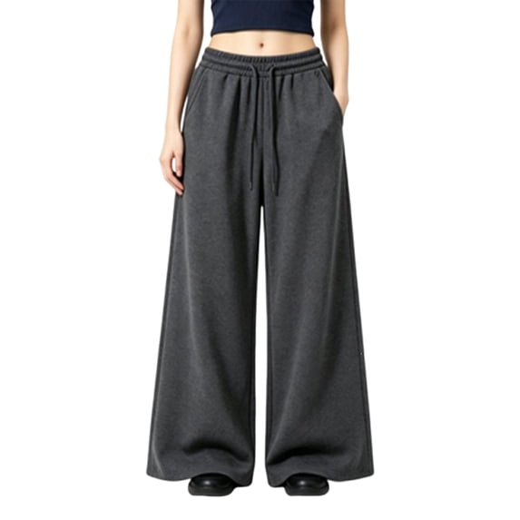 Wide Leg Pants For Women Casual Wide Leg Elastic High Waist Lounge Pants Travel Beach