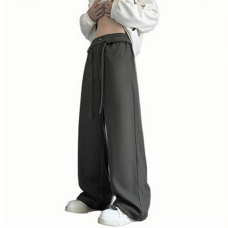 Wide Leg Pants for Men Big and Tall M-5X Plus Size Drawstring
