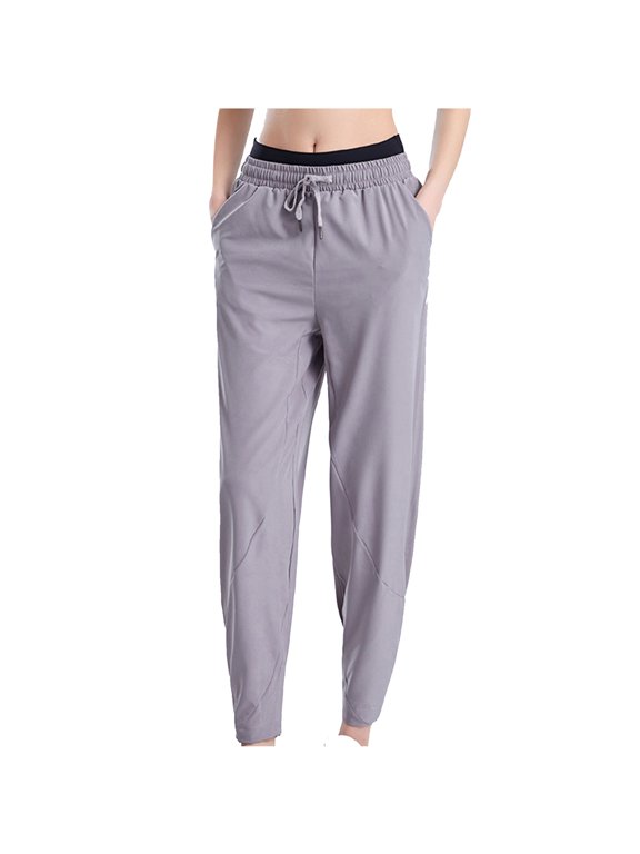 Wide Leg Pants With Pocket For Women Casual Loose Straight Sleeve Hanging Feeling,Lady Workout Leggings Female Soft Lounge Anti-mosquito Running Pants For Women