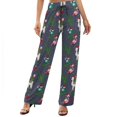thumbnail image 1 of Wide Leg Pants Woman, Christmas Party High Waist Knot Palazzo Pants for Women, Elastic Sweatpants Yoga Lounge Pants Trousers with Pockets Fall Pants for Women 2024, 1 of 6