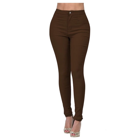 Wide Leg Pants Woman Fashion Pure Color High Waisted Straight Barrel Small Feet Relaxed Fit Durable Daily Breathable Trendy Full Brown Long Shorts Sizes 2XL