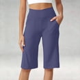 thumbnail image 1 of Wide Leg Pants Woman JIANLAI Control Workout Leggings with Pockets Plus Size Athletic Gym Yoga Pant Trendy (S-L2) Dark blue, 1 of 6