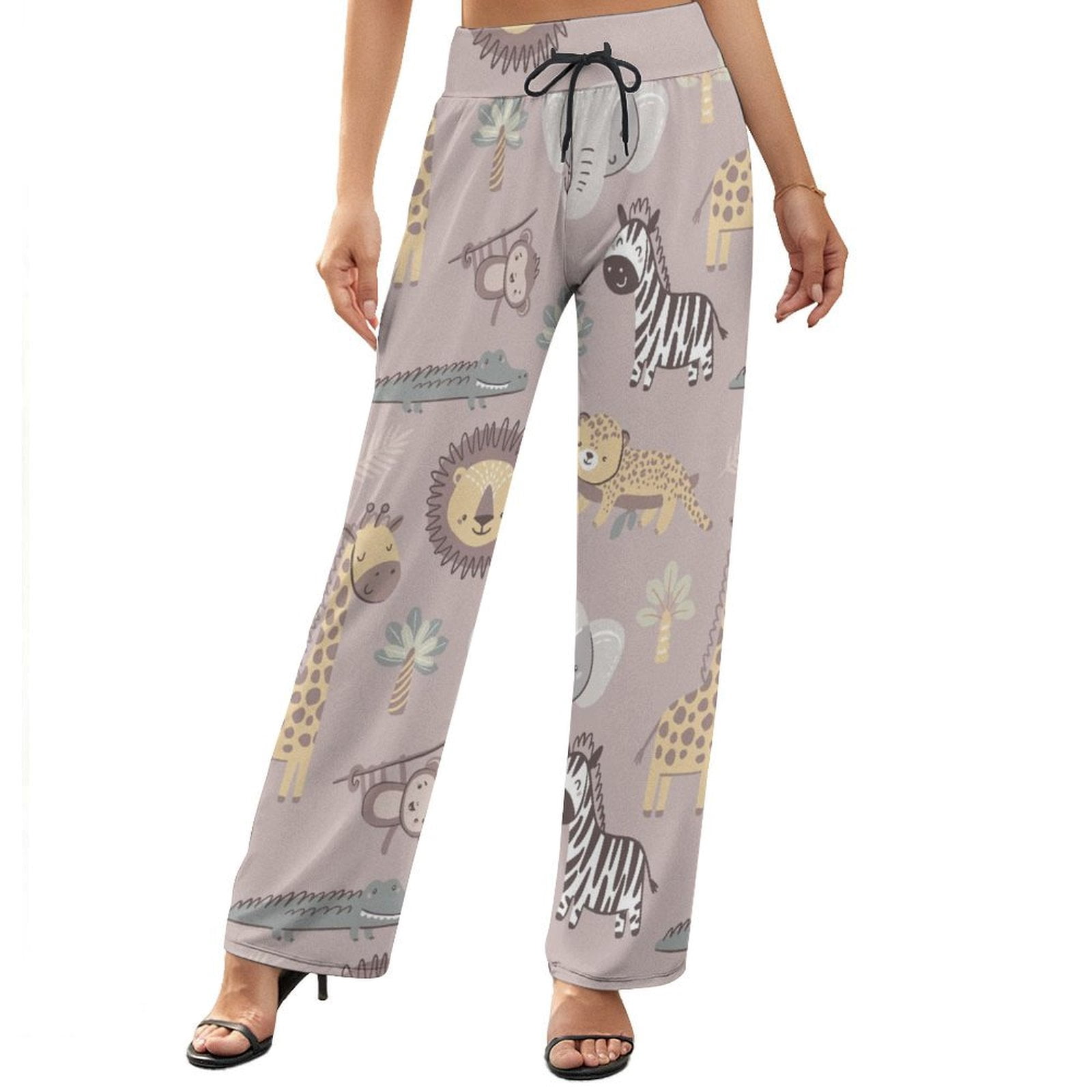 TAVIMART  -  Women  Ra* Alike drawstrings The Kangaroo Sporty Wide-leg Pants trousers main image 0