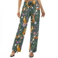 thumbnail image 1 of Wide Leg Pants Woman, Wolf Fox In Flower Forest High Waist Knot Palazzo Pants for Women, Elastic Sweatpants Yoga Lounge Pants Trousers with Pockets Fall Pants for Women 2024, 1 of 6