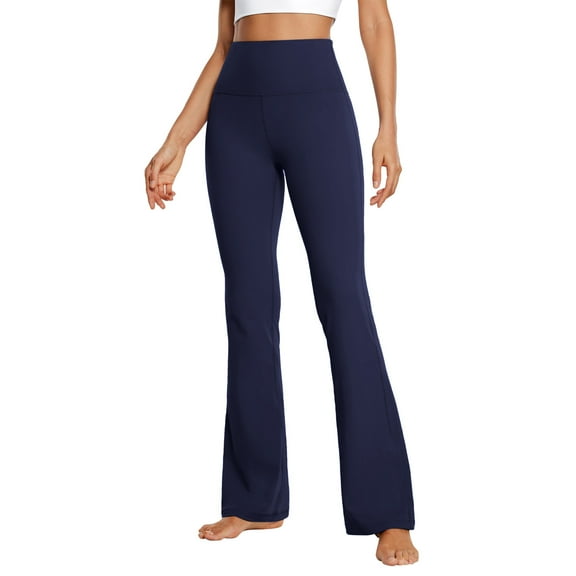 Wide Leg Pants Woman Yoga Pants with Pockets Stretch Loose Casual Lounge Sweatpants Petite/Regular/Tall Navy XL