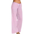 thumbnail image 1 of Wide Leg Pants for Women, Audhol Women's Casual Loose Wide Leg Pants with Pockets Palazzo Pants for Women Pink S, 1 of 9