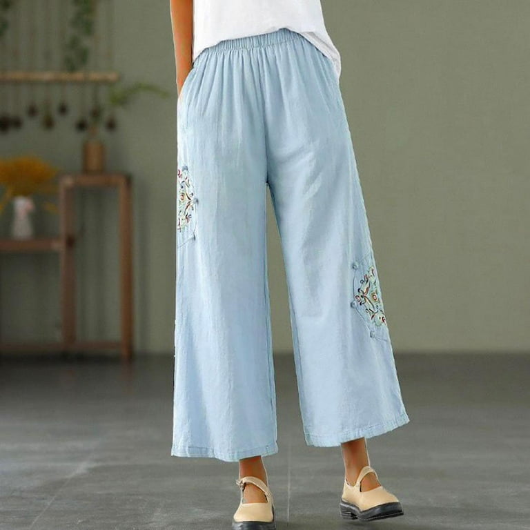 Plus size capri pants with pockets online