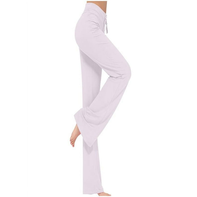 Women's Yoga Cotton Bottoms - White