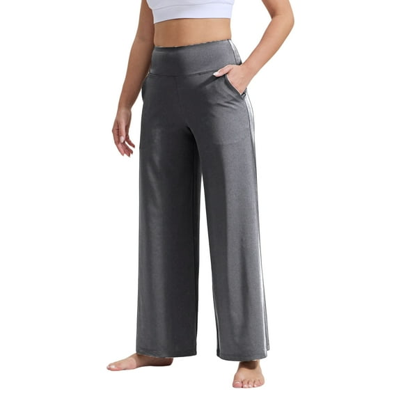 Wide Leg Pants for Women with Pockets Elastic Business Causal Sports Pants Women Summer for Beach Travel Trousers