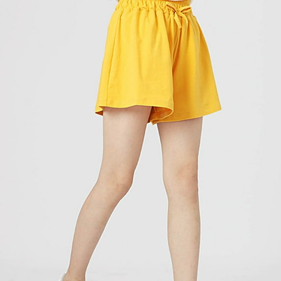 Wide Leg Shorts for Girls Size 8-14 Teens Kids Lightweight Drawstring Elastic High Waisted Casual Solid Loose Athletic Running Short