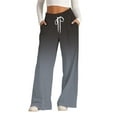 thumbnail image 1 of Wide Leg Sweatpants Women, Audhol Women's Fashion Spring Autumn Casual Wide Leg Long Pants Comfy Pants Women Black 2XL, 1 of 8