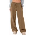 thumbnail image 1 of Wide Leg Sweatpants Women Baggy Comfy Fleece Low Rise Sweatpants Soft Drawstring Yoga Pants with Pockets Casual Joggers, 1 of 12