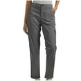 thumbnail image 1 of Wide Leg Sweatpants Women Womens Cargo Pants Bussiness Work Pants Casual Straight Leg Long Pants Elastic Waist Trousers with Pockets Summer Pants for Women S-144 Gray XXL, 1 of 8