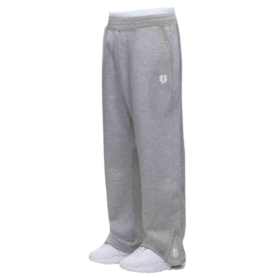 Wide Leg Sweatpants for Men Stretch Elastic Waisted Baggy Bottom Workout Pants Casual Lounge Athletic Joggers with Pockets (XL, Gray)