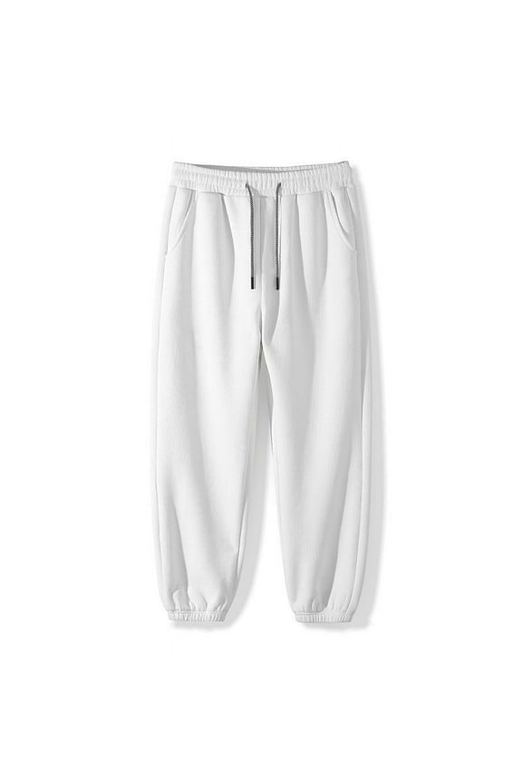 Wide Leg Sweatpants for Men Track Baggy Cinch Bottom Sweat Pants Workout Comfy Casual Joggers Harem Pants with Pocket