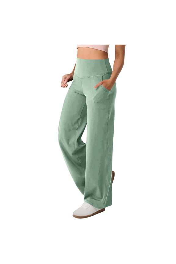 Wide Leg Yoga Pants Sevevn Women'S Long Solid Color Hip Lift Fitness High Waist Elastic Exercise Yoga Pants Tall Yoga Pants For Women Long