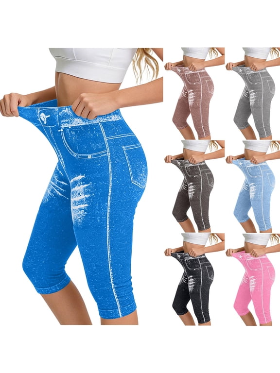 Wide Leg Yoga Pants With Pockets Fashion Womens Yoga Leggings Ladies Sports Printed Capris Leggines Pants Pants Dark Gray,M
