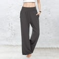 thumbnail image 1 of Wide Leg Yoga Pants Women Clearance Tummy Control Comfort Athletic Yoga Pants Women Petite High Waisted Wide Leg Gym Yoga Pants Women Non-See Breathable Grey S, 1 of 2