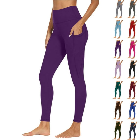 Fashion Plus Size Yoga Pants for Women High Waist Workout Out Pocket Leggings Fitness Sports Running Yoga Athletic Pants