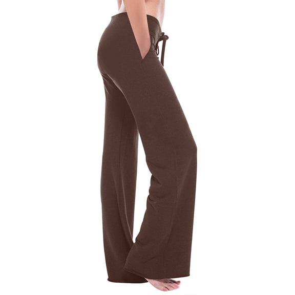 Wide Leg Yoga Pants for Women High Waisted Drawstring Bootcut Gym Pant Plus Size Flare Workout Trousers with Pockets