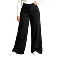 thumbnail image 1 of Wide Leg Yoga Pants for Women Plus Size Elastic Waist Casual Lounge Trousers Fashion Sport Pants, 1 of 6