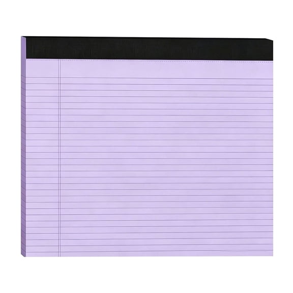 Wide Legal Pads 11"x9.5" Landscape, Notebooks & Writing Pads, Tearable Note Pads Office Supplies Studying Essentials for Jotting Down Reminders, Meeting Notes, To Do List, 30Sheet Purple