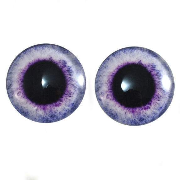 Wide Light Purple Fantasy Glass Eyes