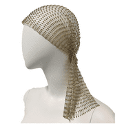 Wide Mesh Headbands Black Glitter Crystal Hairband Stretchy Black Headwrap Rave Nightclub Sparkle Body Jewelry Accessory - gold