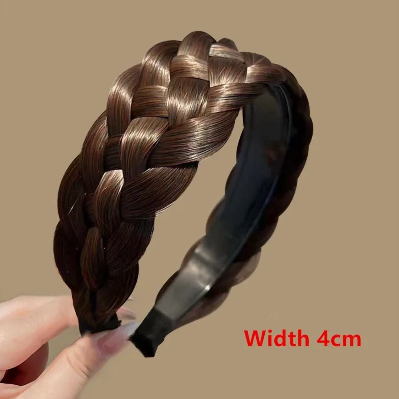Woven Synthetic Hair Headband Braid with Teeth for Women Amazon.com : DIGUAN Headband Synthetic Hair Plaited Headband  main image 2