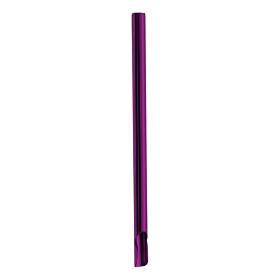 Wide Metal Straw 304 Stainless Steel Angled Tip Reusable for Slushies Milkshakes Dishwasher Safe with Brush