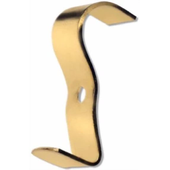 Wide Molding Hook, Brass-Plated, 2-Pc. -50571