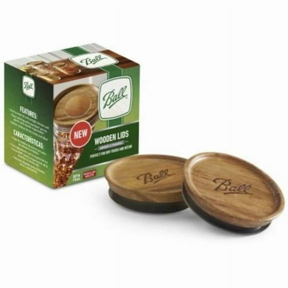 Wide Mouth Canning Jar Wood Lids - Pack of 3