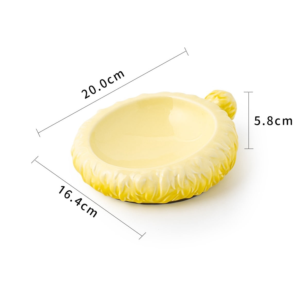 Wide Mouth Ceramic Pet Bowl, Shallow Raised Cat Bowl, Anti-Splash Slow Feeding Bowl for Small Dogs