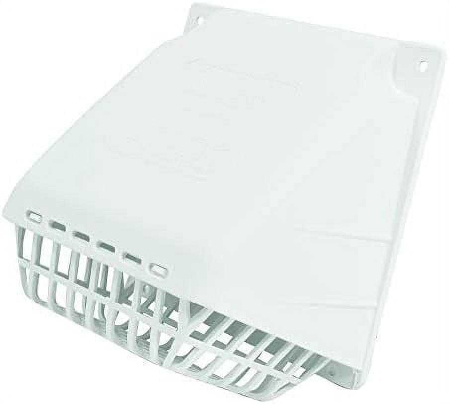 Wide Mouth Dryer Vent Hood with Removable Guard, Damper, Weather