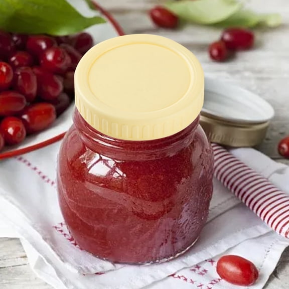 Wide Mouth Jar Lids 86mm – Plastic Canning Storage Lids, Leak Proof and Scratch Resistant, Reusable for Mason Jars, Fermentation，L - 8.6CM