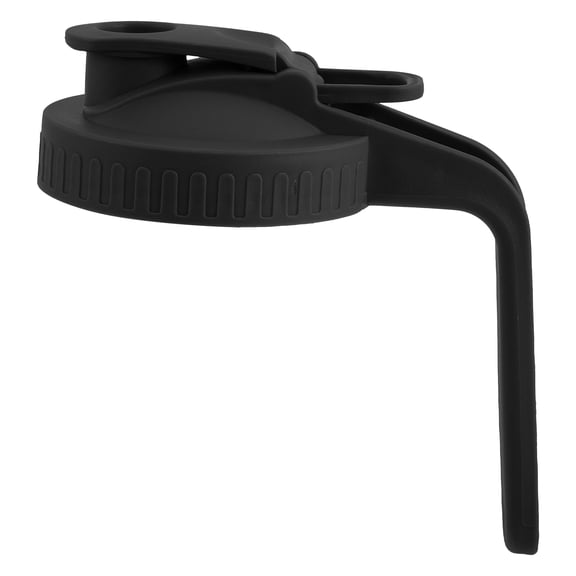 Wide Mouth Jar Pour Spout Lid with Handle 86mm Glass Pitcher Replacement Lid for Cold Water Pitcher Iced Tea Jar Accessories Black