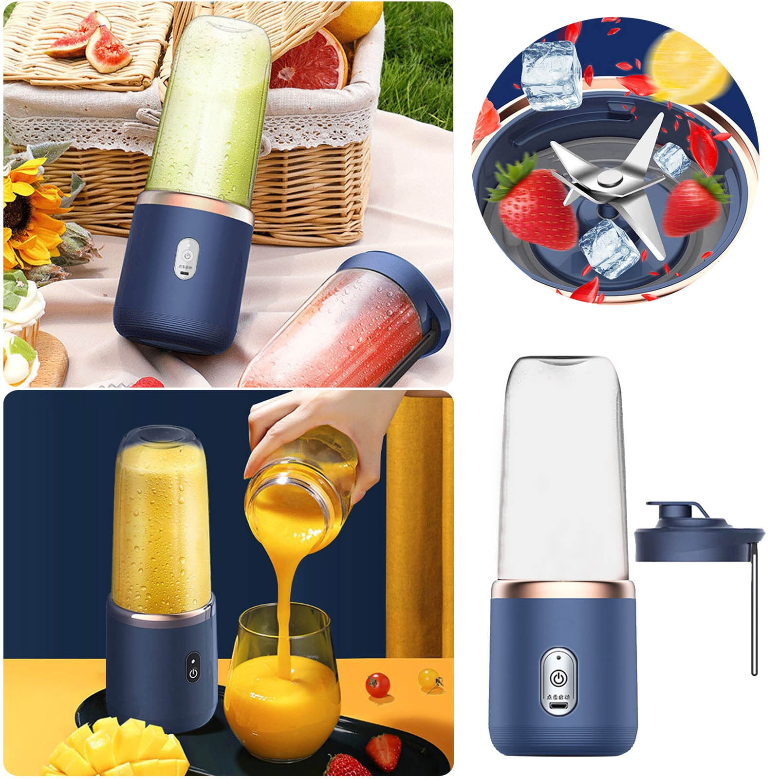 Wide Mouth Juicer Masticating Juice Juicer Juicer Hand Glass Stainless