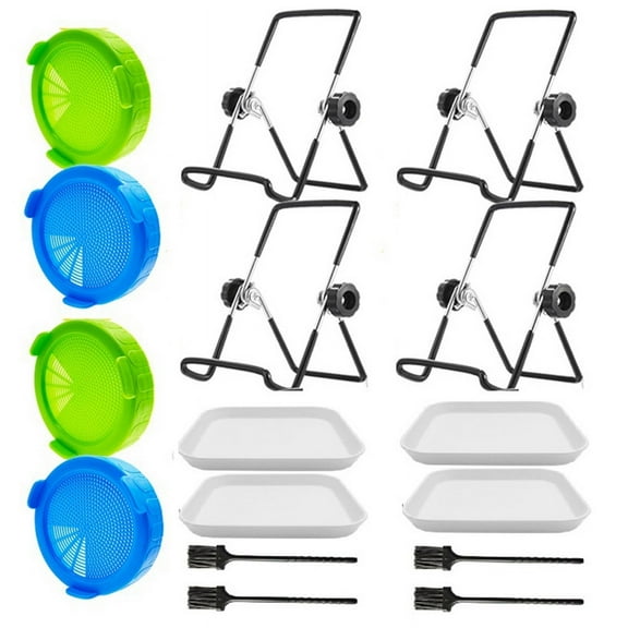 Wide Mouth Jar Sprouting Lid, Germination Stand, Jar Pouring Nozzle Lid, Suitable for Growing Bean Sprouts